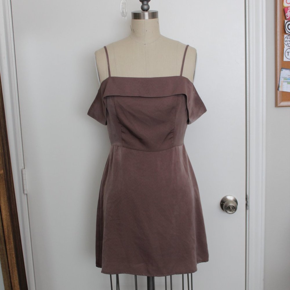 ROKOKO BY DAZZ FIT & FLARE COCKTAIL DRESS W/ OFF SHOULDER SLEEVES SIZE SMALL